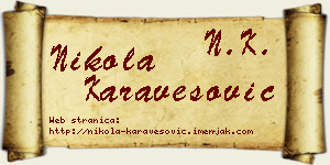 Nikola Karavesović vizit kartica